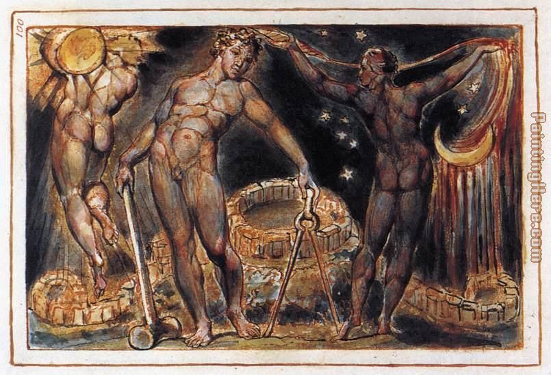 Los painting - William Blake Los art painting
